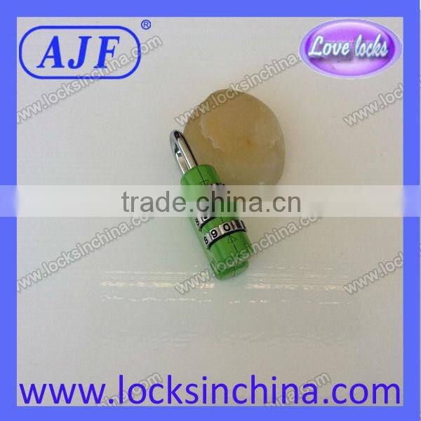 promotional TSA shape number lock for luggage bag