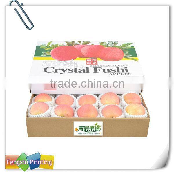 Custom Printed Separate Lid 5 Ply Corrugated Banana Carton Box