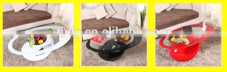 2016 Hot selling!!! Glass top coffee table with Low price
