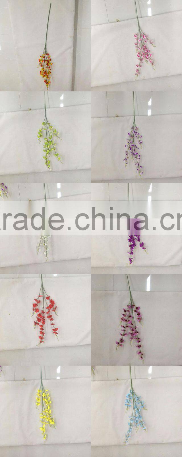 silk flower arrangements blue dancing orchid