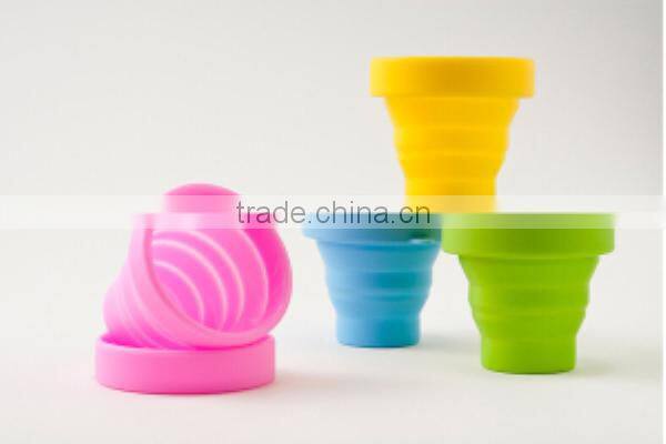 China Supplier Hot Selling High Quality heat resistance folding silicone cup