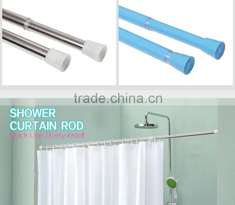 Strong OEM service Metal Extendable bathroom shower curtain rod