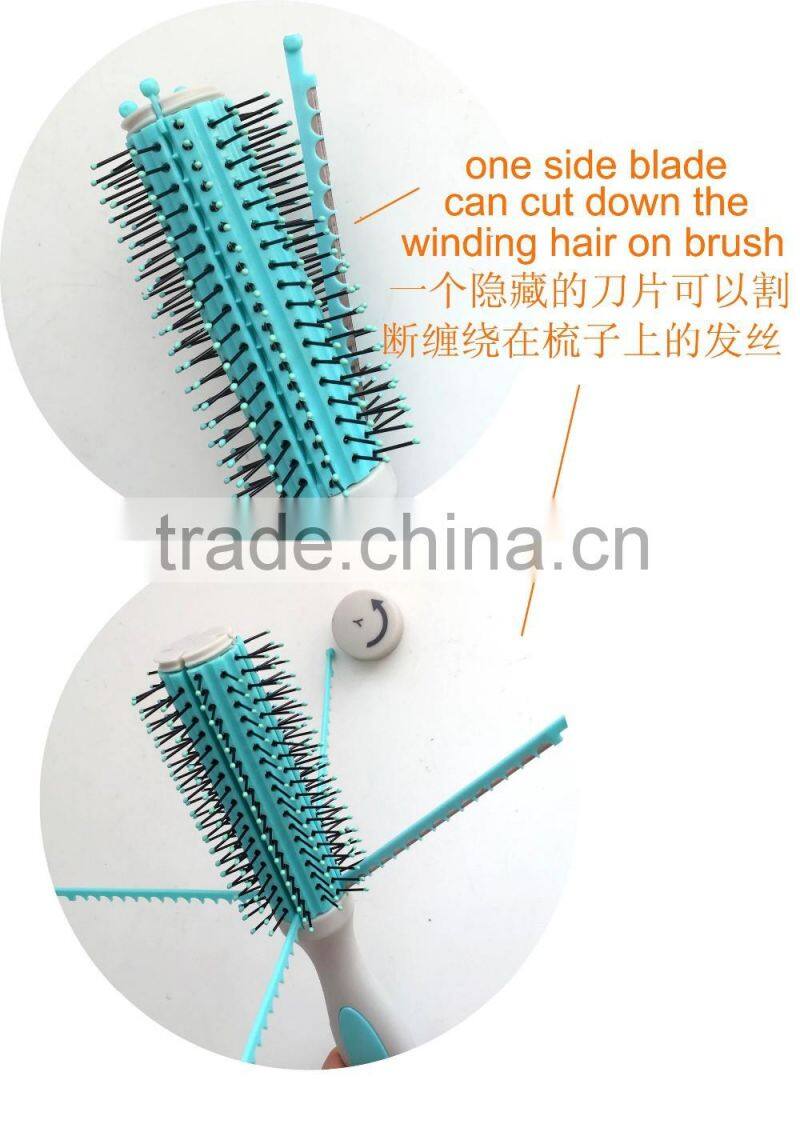 Rolling Plastic Hair Brush for hair beauty