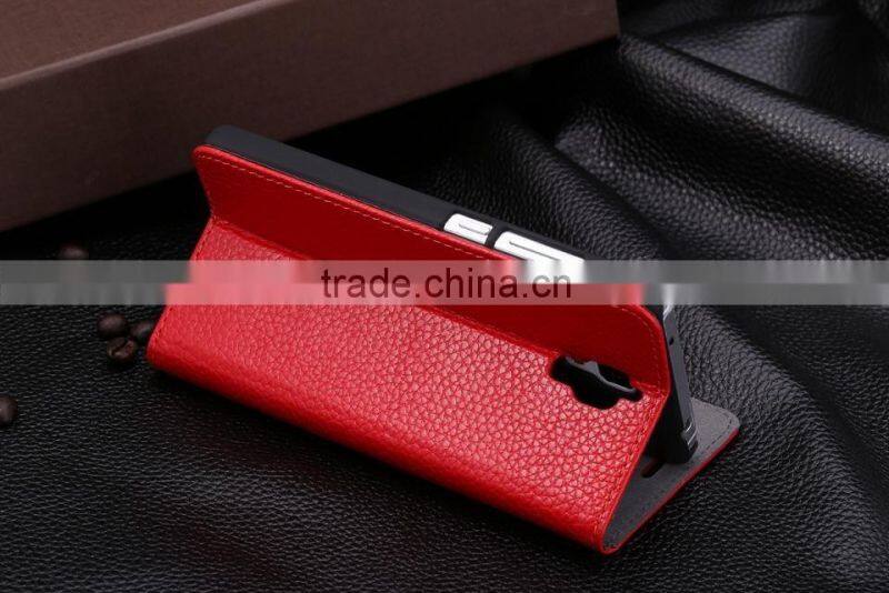 Superb Quality Leather Incoming Calls Filp Case for Xiaomi 4