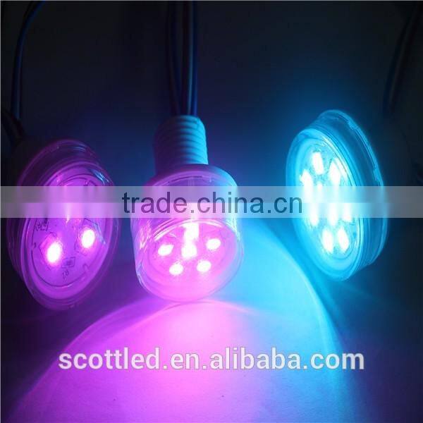 38mm led pixels DC24V fog cover amusement lights, DC12V or DC24V input, waterproof