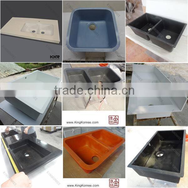 acrylic solid surface Bathroom table top Round Wash Basin Type