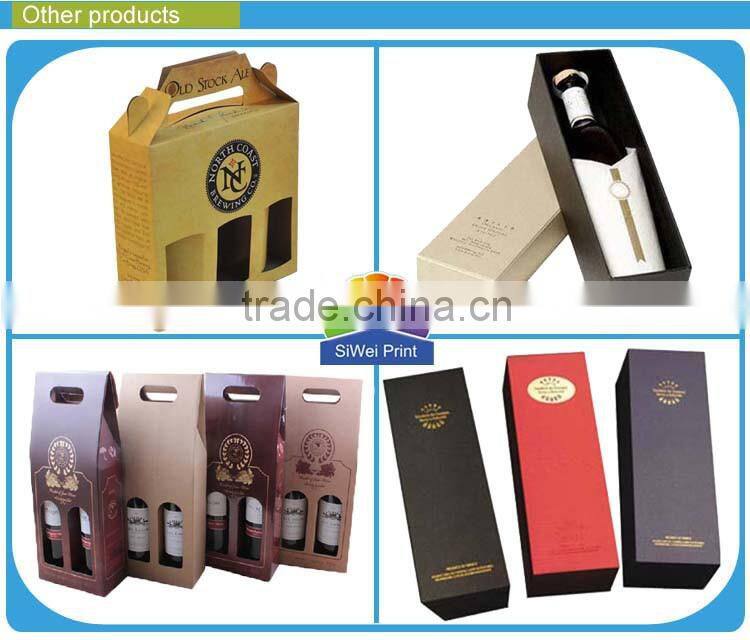 customized new product printed wine box for wine