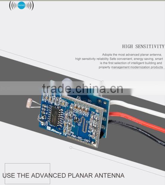 Mini Microwave motion sensor switch 35W auto sensor on off daylight control