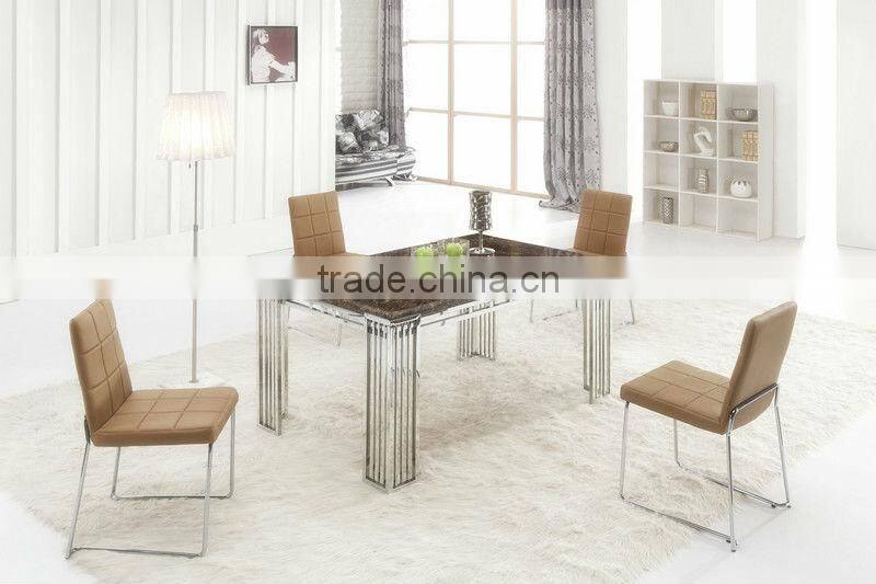 Italy new design living room furniture dinning table and chairs
