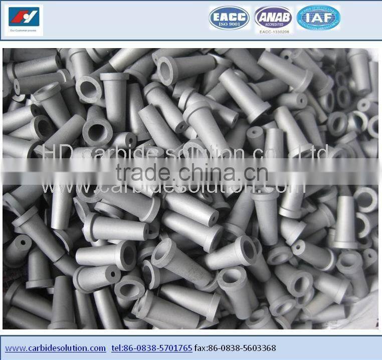 Tungsten carbide venturi sandblasting nozzles with 3/8" bore