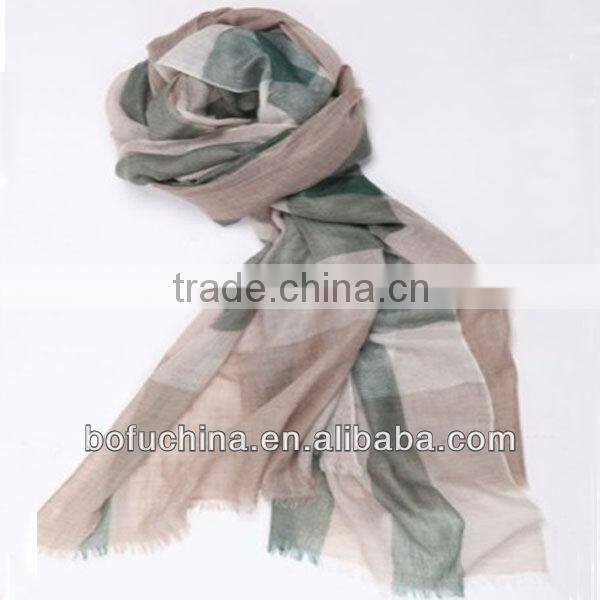 Cshmere Classic Fashion Shawl Checked Design Polar Fleece Scarf