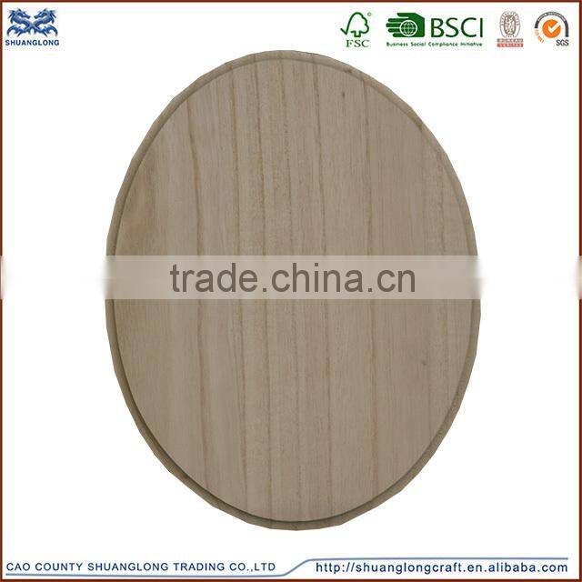 high quality pine wood round pizza serving board with handle