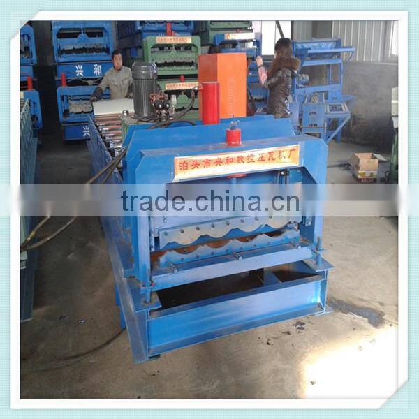 828 Trapezoidal Coloured Metal Roofing Sheet Molding Machine