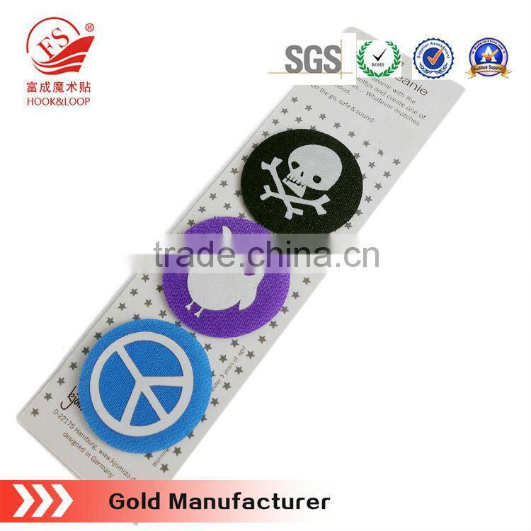 promotional gift nylon hook and loop letters