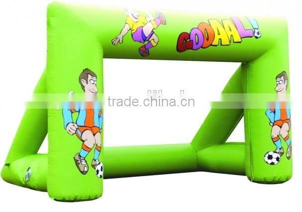 Customized inflatable soccer goal for sale