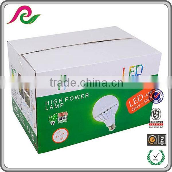 Carton paper box with printing for packing12W LED light