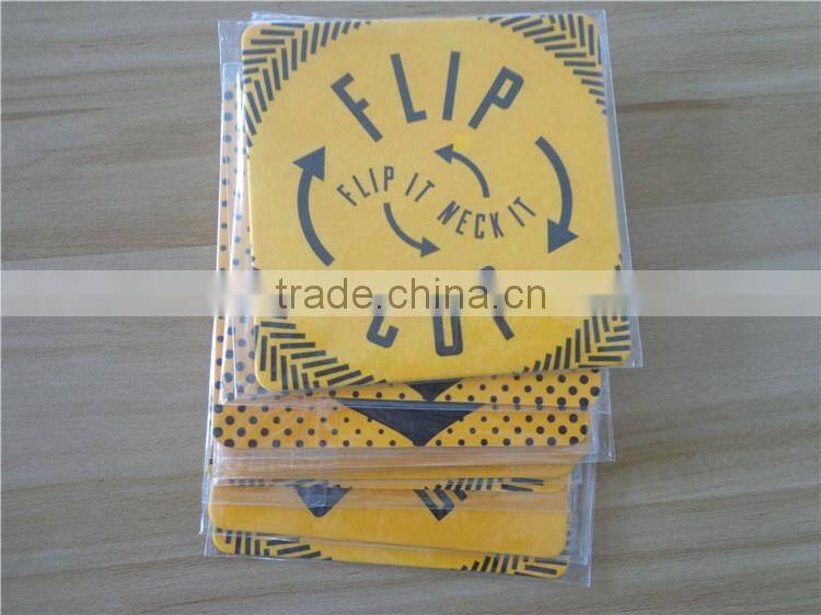 Custom good quality cheap paper beer mats paper mats paper coaster