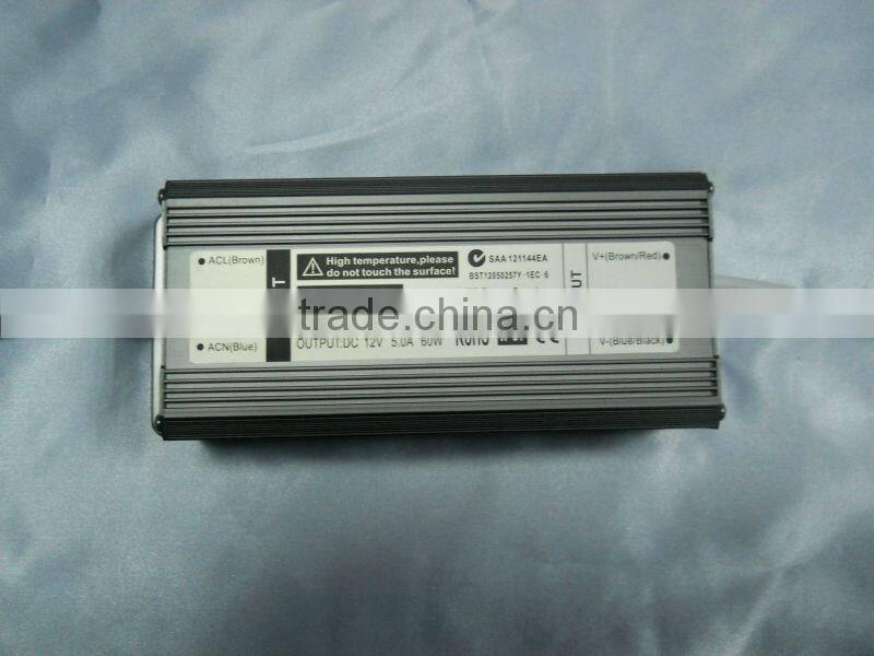 Waterproof 12V DC Power Supply 60W