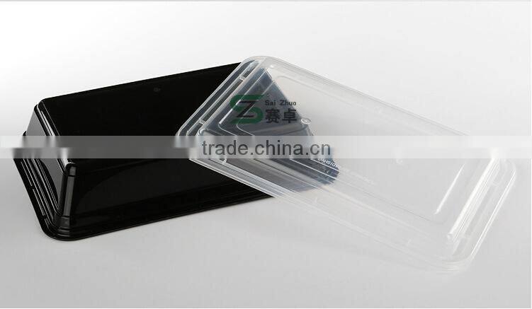 800ml stackable disposable microwave safe and freezer plastic food container with clear lid