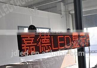 single color p10 car led window inside display with battery