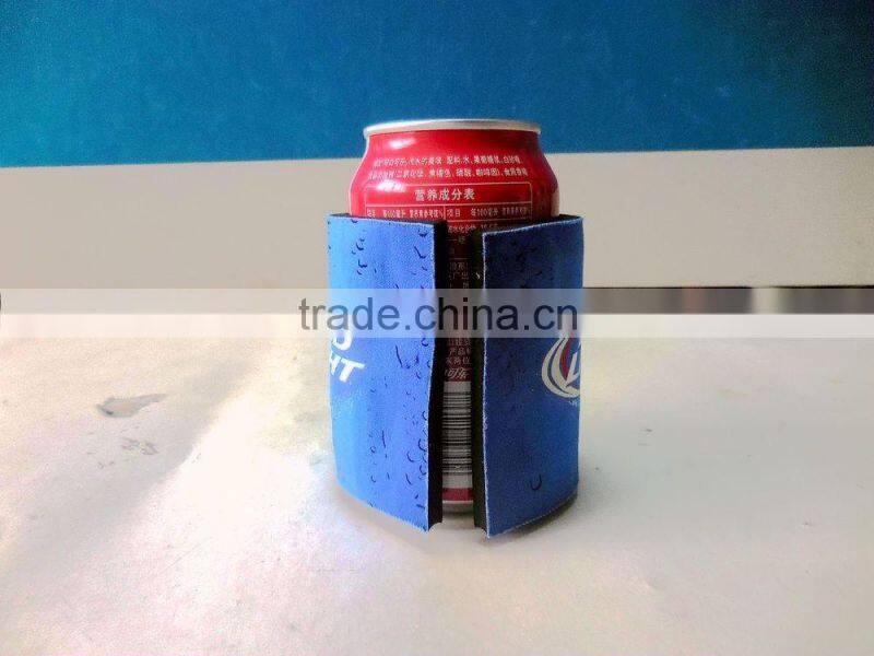 hotselling promotion eco-friendly insulated snap 5mm neoprene can cooler