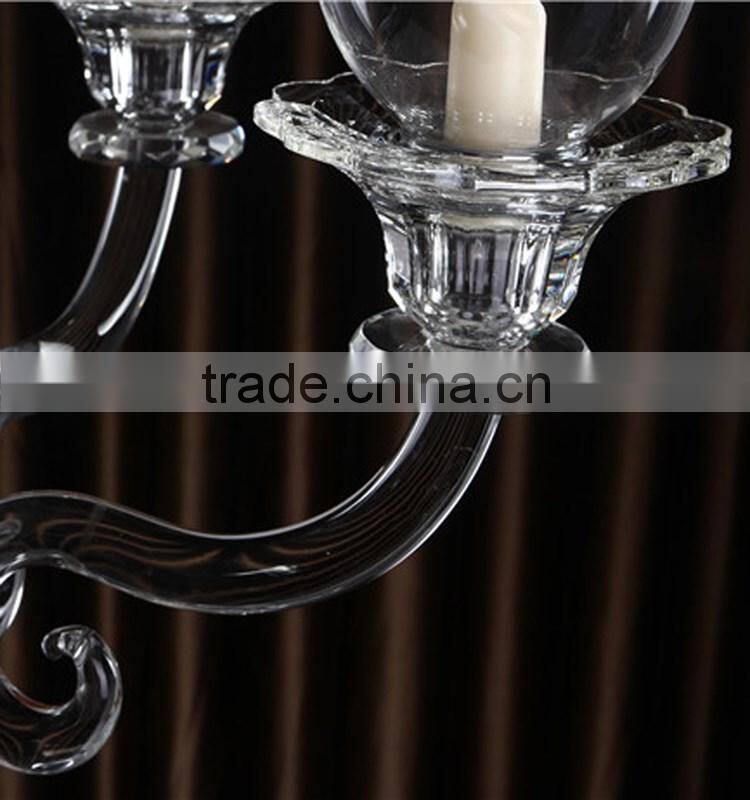 SH1504 wholesale tall replacement glass candle holder candelabra