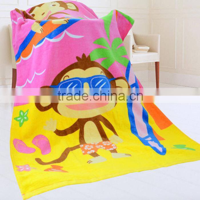 100% natural cotton environmental cartoon Garfield print kids sports towel
