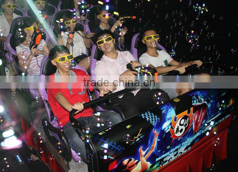 9d cinema equipment hydraulic system with sporty chair with CE certificate