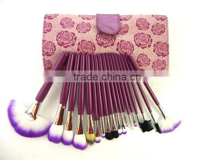 18 pieces Rose Style Makeup Brushes Professional