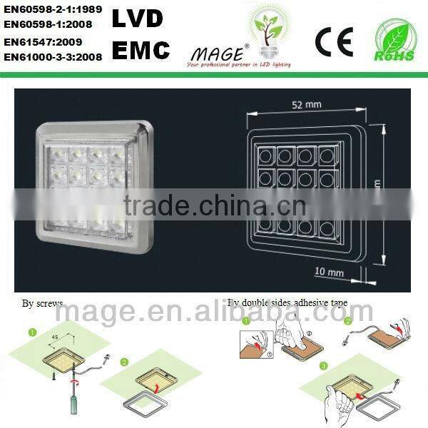 aluminium kitchen cabinet light