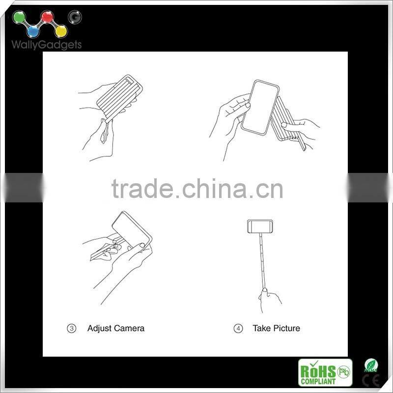 colorful phone case for iPhone 6/6s/6 plus/6s plus, selfie stick phone case holder