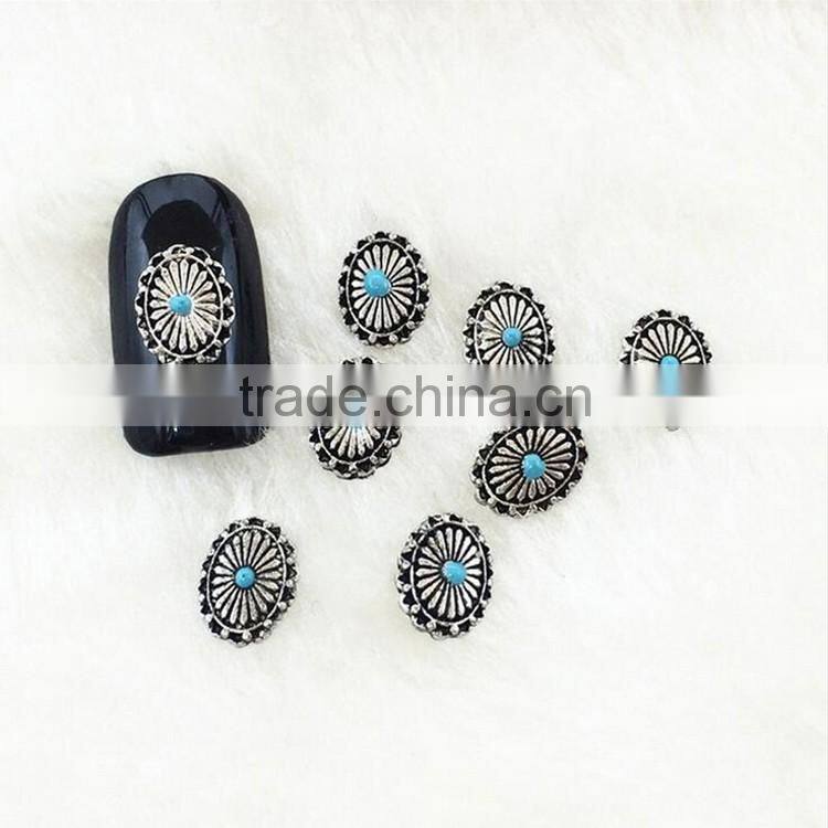 2016 Popular Bohemian style nail art 3D alloy metal decoration charms