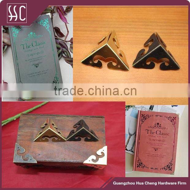 fashion metal bag corner decorative corner for purse/ notebook