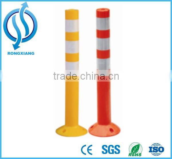 Reflective spring pvc flexible warning post