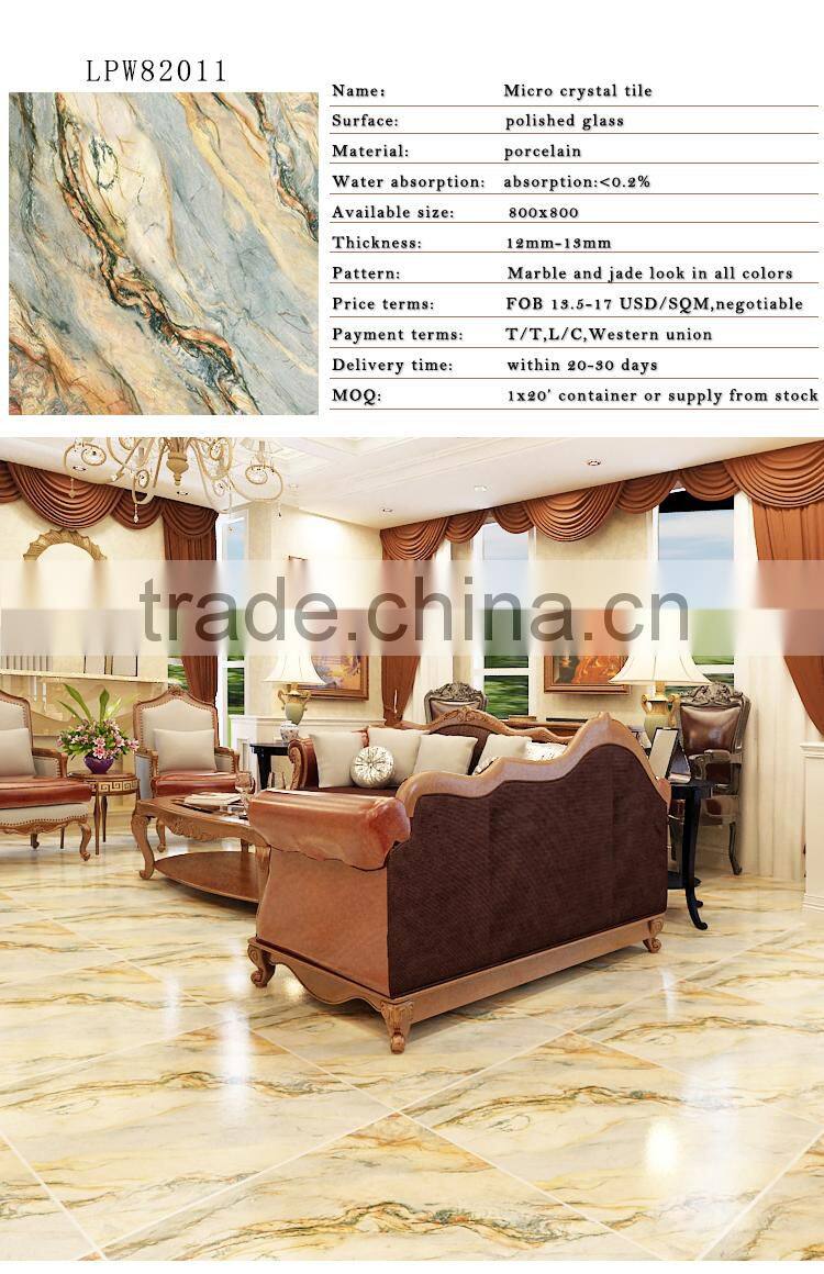 micro crystal polished ceramic tile 800x800