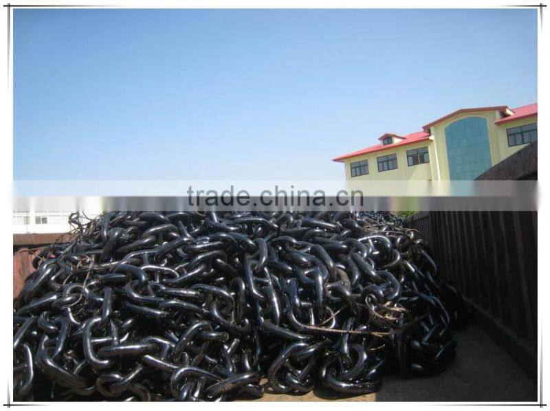 Welded Steel Black Stud Link Anchor Chain