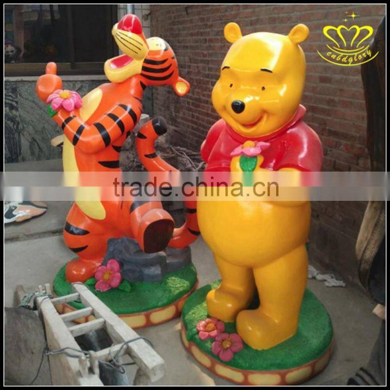 Custom outdoor landscape sculpture FRP cartoon Mitch Mini painting exhibition decorative sculpture