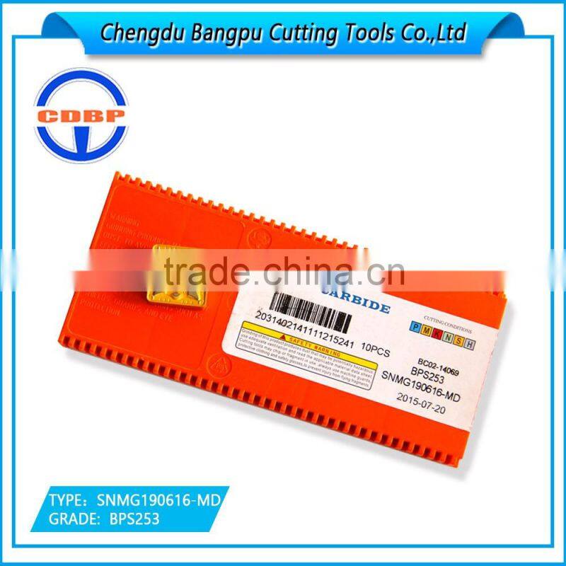 CDBP carbide insert turning SNMG190616-MD for steel casting