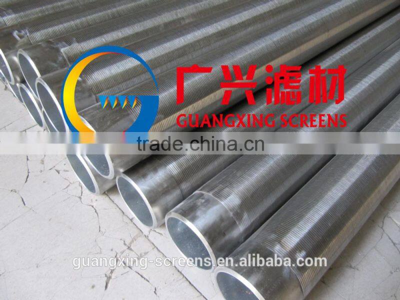 SS316L aperture1mm wire wrap water well screen pipe ( manufacturer )