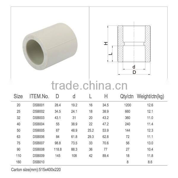 ppr pipe male threaded coupling high class quality