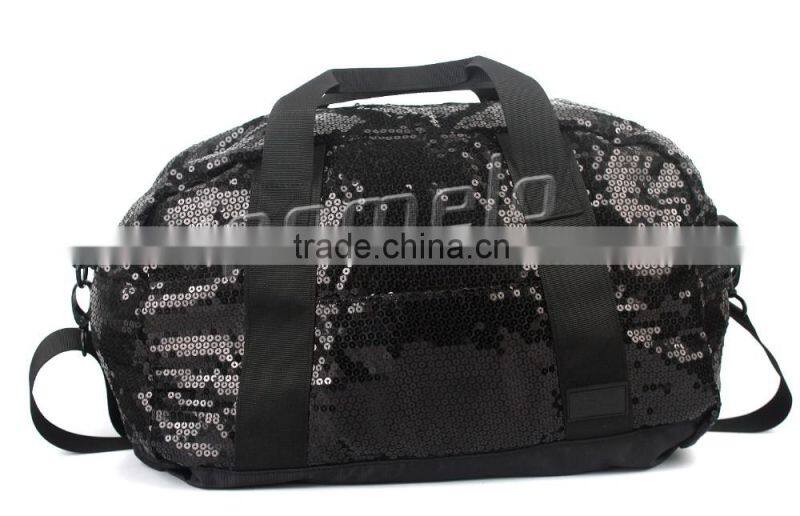 Wholesale Custom Long Strap Cross Body Shoulder Canvas Bag with sequin