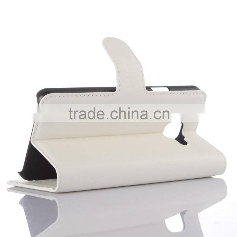 Hot Selling Ultra Thin Lichee PU Leather Case Wallet Folio Flip Cover for Samsung GALAXY A3 A310