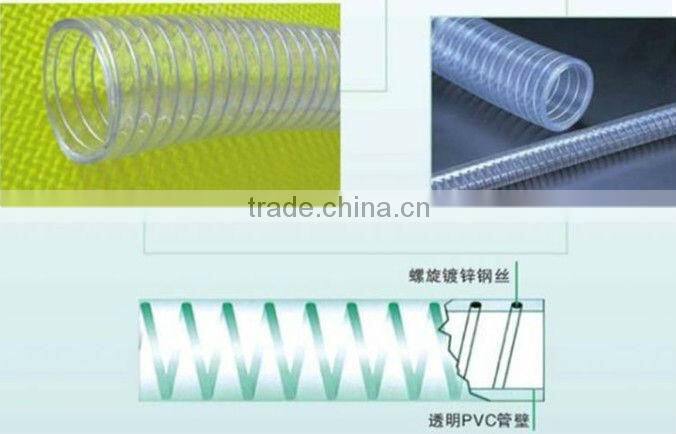 pvc+steel wire reinforced hose machine