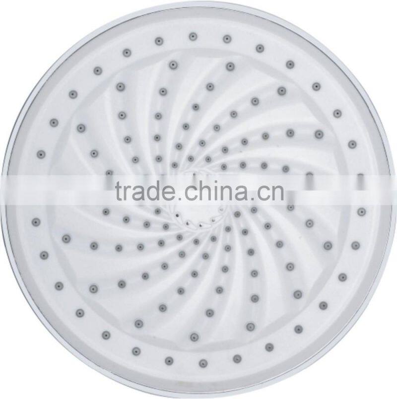 TM-3317 bathroom shower accessories cheap plastic rainfall shower heads 9 inch big round top head shower