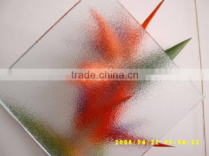 Hot sale clear patterned glass Mora Patterned Glass