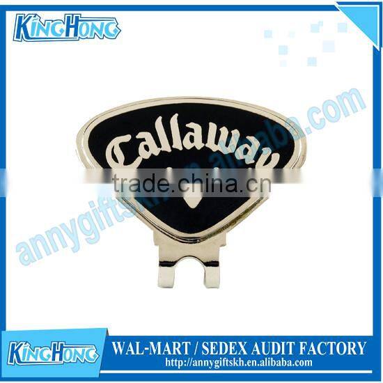 Wholesales custom golf black mini magnetic golf ball marker hat clip