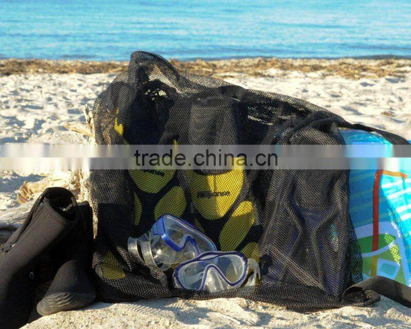 Mesh Ball Bag With Shoulder Strap. 30 x 40 Inches with Drawstring Closure