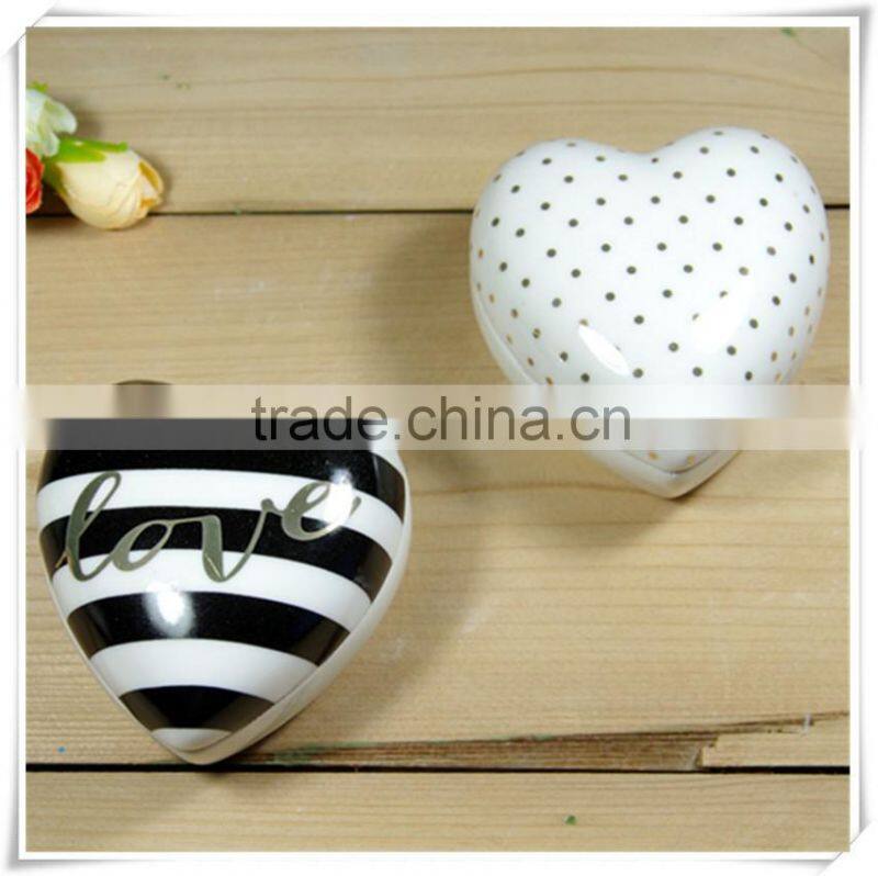 manufacturers china ceramic heart shape custom jewelry box