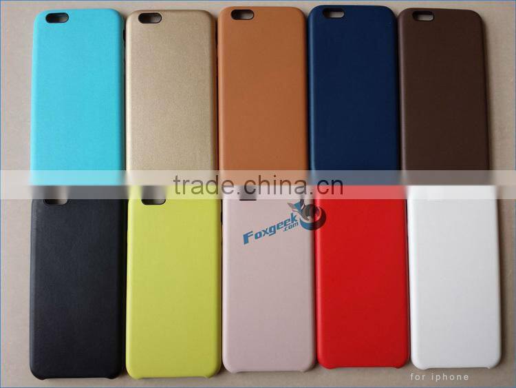 New products !!! Leather Cheap Mobile Phone leather Case and waterproof cover For iPhone 6, phone accessory factory