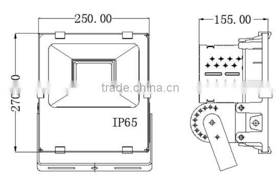 Cool white 150 watt security flood light outdoor
